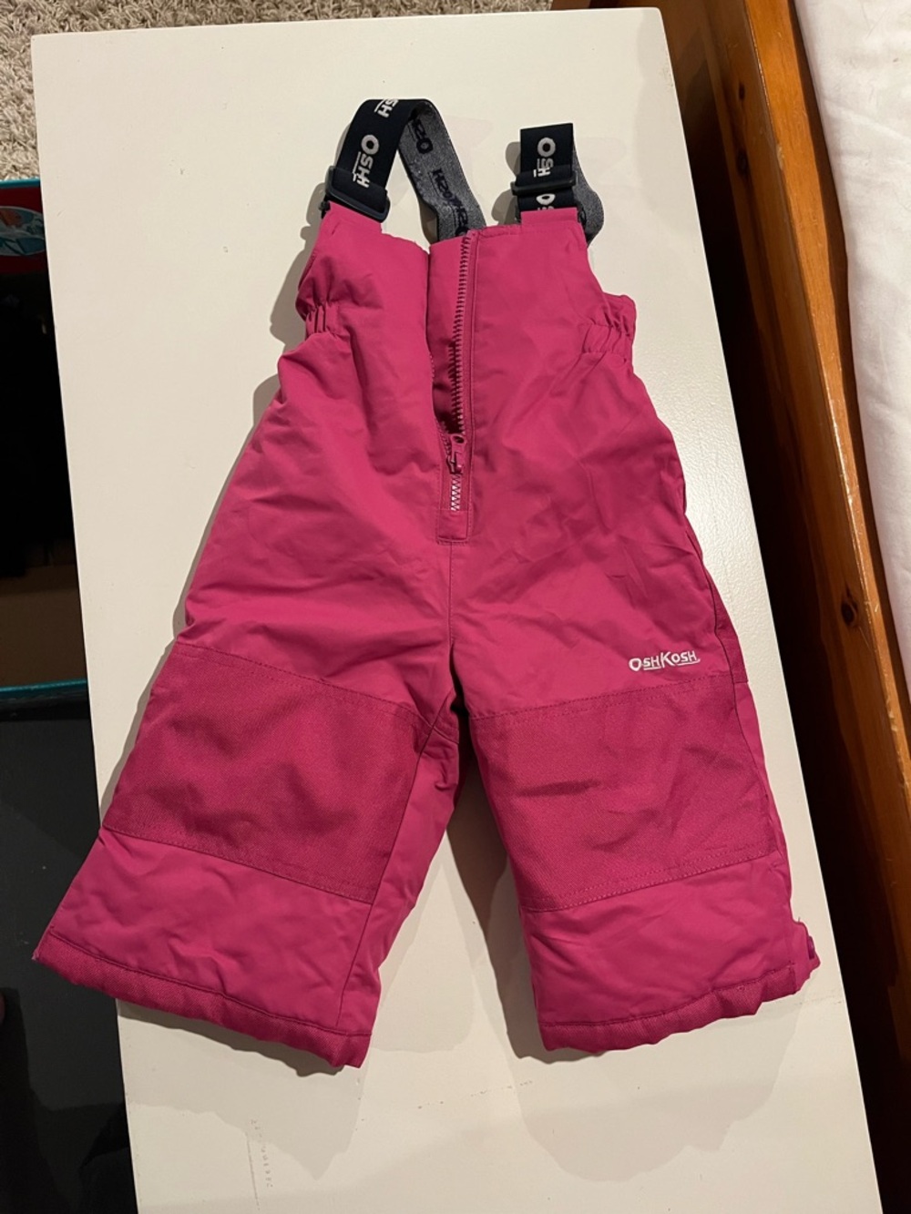 OshKosh B'gosh Hot Pink Insulated Kids Snow Overalls
